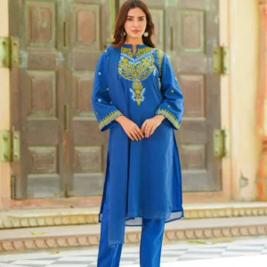 Woman Royal Blue Suit Set