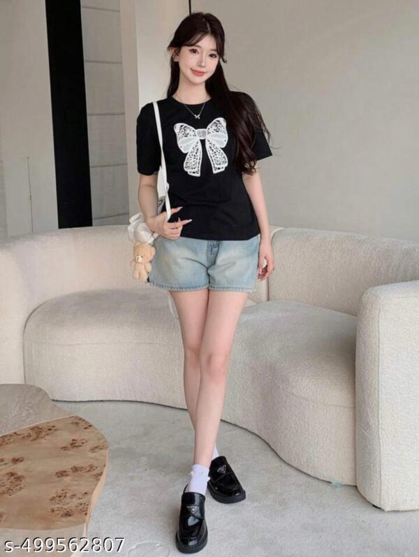 Printed Pure Cotton Women's T-shirt