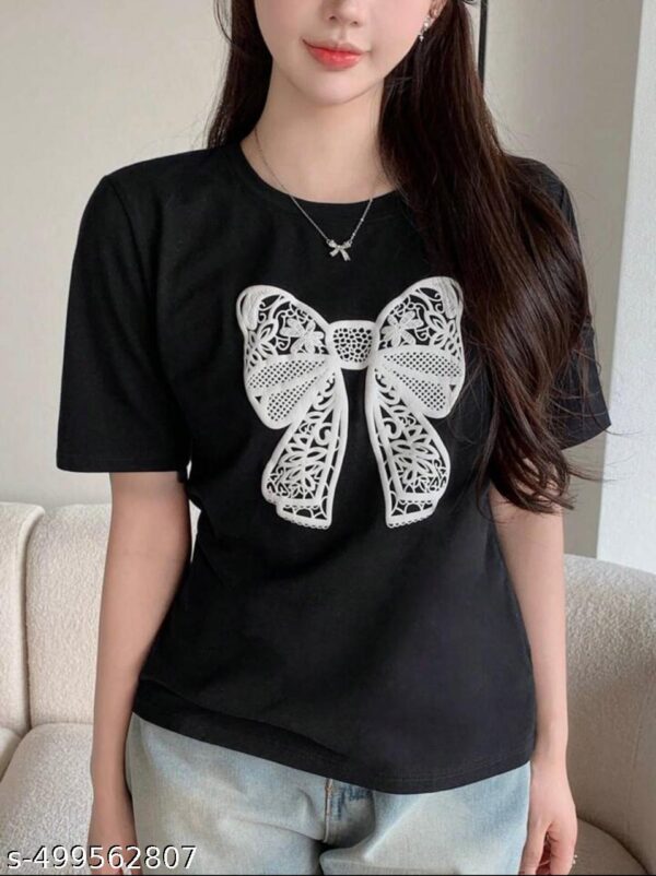 Printed Pure Cotton Women's T-shirt - Image 3