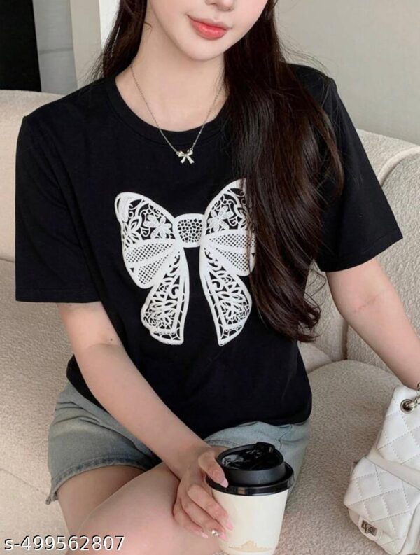 Printed Pure Cotton Women's T-shirt - Image 5